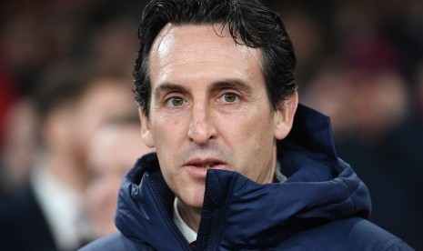 Pelatih Arsenal Unai Emery.