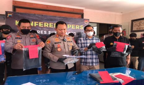 Ungkap kasus penganiayaan hingga meninggal di Polres Sukoharjo, Rabu (7/9/2022).