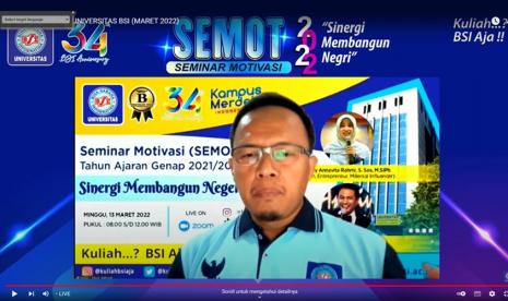 Universitas BSI adakan seminar motivasi (semot) dalam rangka menyambut maba.