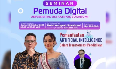 Universitas BSI akan menggelar Seminar Pemuda Digital pada akhir Oktober mendatang.