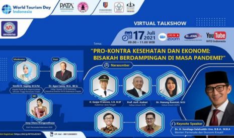 Universitas BSI (Bina Sarana Informatika) dipercaya oleh World Tourism Day Indonesia melangsungkan virtual talkshow pada Sabtu, 17 Juli 2021.