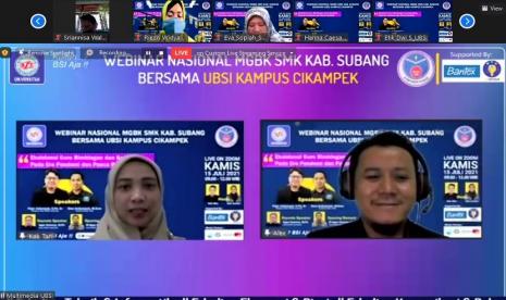 Universitas BSI (Bina Sarana Informatika) Kampus Cikampek kembali memberikan edukasi melalui Webinar Nasional. Webinar kali ini diselenggarakan atas kerjas ama dengan MGBK SMK Kabupaten Subang.