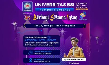 Universitas BSI (Bina Sarana Informatika) kampus Margonda, Depok, akan menggelar program Berbagi Sesama Insan.