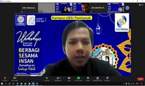 Universitas BSI (Bina Sarana Informatika) Kampus Pontianak mengadakan workshop desain grafis, Kamis (22/4). 