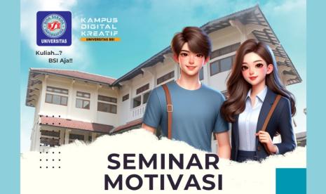 Universitas BSI (Bina Sarana Informatika) kampus Solo akan menghadirkan kegiatan Pengenalan Kehidupan Kampus bagi Mahasiswa Baru (PKKMB) yang dikemas dalam bentuk Seminar Motivasi (Semot). 