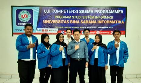 Universitas BSI (Bina Sarana Informatika) kampus Tasikmalaya akan menggelar uji kompetensi programmer program studi Sistem Informasi.