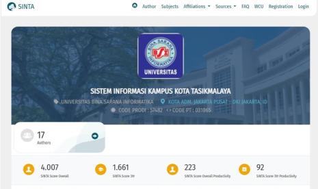 Universitas BSI (Bina Sarana Informatika) Kampus Tasikmalaya terus berkomitmen dalam meningkatkan kualitas penelitian dosen melalui publikasi artikel ilmiah pada jurnal nasional terakreditasi dan berindeks SINTA.