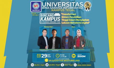  Universitas BSI (Bina Sarana Informatika) kampus Tegal mengadakan kegiatan Bincang Kampus Bersama Orang Tua (BKOT).