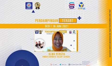 Universitas BSI (Bina Sarana Informatika) melalui BSI Startup Center (BSC) dan Incubator Center sukses mengadakan kegiatan pendampingan tenant. Turut hadir dalam pendampingan tenant yakni Owner Boneo Talent School, Alwa Rarizia.