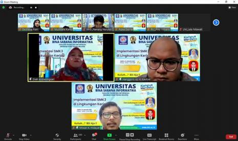 Universitas BSI (Bina Sarana Informatika) melalui Fakultas Teknik dan Informatika menggelar seminar  bertema Pentingnya Implementasi Sistem Manajemen Keselamatan dan Kesehatan (SMK3) di Lingkungan Kerja.