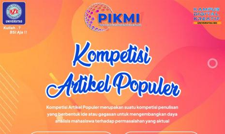 Universitas BSI (Bina Sarana Informatika) sebagai Kampus Digital Kreatif mengadakan Pergelaran Inovasi dan Kreativitas Mahasiswa Indonesia (PIKMI).