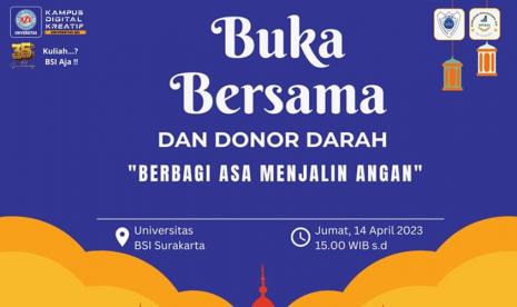 Universitas BSI kampus Solo mengadakan kegiatan Ramadhan bertajuk Bersama Berbagi Asa Menjalin Angan.