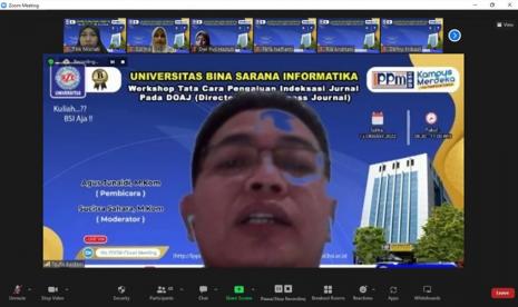 Universitas BSI menyelenggarakan workshop tata cara pengajuan indeksasi jurnal pada DOAJ.