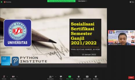 Universitas BSI telah menyelenggarakan beberapa kegiatan untuk mahasiswa salah satunya Uji Kompetensi PCAP-Programming Essentials in Python.