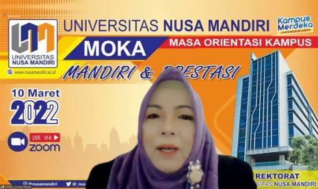 Universitas Nusa Mandiri (UNM), yang sukses menggelar Moka (Masa Orientasi Akademik) secara online dan akan ditutup dengan kegiatan Serasi (Seminar Inspirasi) secara hybrid, pada Sabtu (12/3/2022), mendatang di Nusa Mandiri Tower, Jakarta Timur dan channel Youtube Nusa Mandiri.