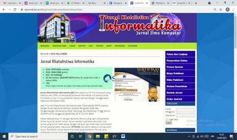 Untuk memfasilitasi dosen dalam mempublikasikan hasil penelitiannya, Universitas BSI (Bina Sarana Informatika) Kampus Pontianak mengelola dua jurnal ilmiah Nasional.