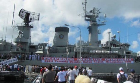 Upacara Hari Kebangkitan Nasional di Pulau Miangas 