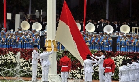  Upacara Peringatan Kemerdekaan Indonesia di Istana Merdeka, Jakarta.