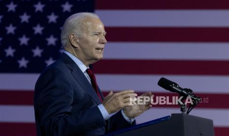 US President Joe Biden delivers remarks during a political event on reproductive rights ahead of the first anniversary of the Supreme Court ruling on Dobbs, in Washington, DC, USA, 23 June 2023. The Supreme Court ruling on Dobbs on 24 June 2022 overturned Roe v. Wade, reversing nearly fifty years of federally-protected abortion rights.