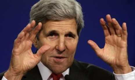 US Secretary of State John Kerry speaks at the Center for American Progress on the launch of India:2020 in Washington July 28, 2014.