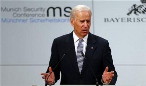 US Vice-President Joe Biden gives a speech at the 49th Conference on Security Policy in Munich February 2, 2013.