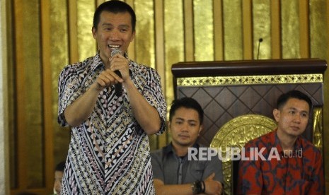 Ustadz Felix Siauw, memberikan ceramah saat acara Silaturahmi Mualaf Se-Bandung Raya di Masjid TSM, Jalan Gatot Subroto, Kota Bandung.