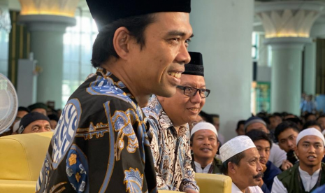 Ustaz Abdul Somad di masjid ulil albab kampus UII Yogyakarta, Sabtu (12/10)