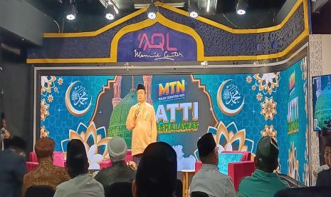 Ustaz Bachtiar Nasir berceramah dalam momentum maulid Nabi Muhammad