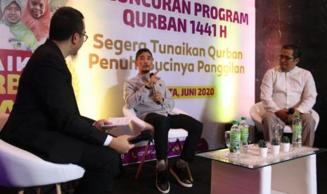 Ustaz Faris BQ pun memberikan pemahaman mengenai kurban pada peluncuran tema program kurban 