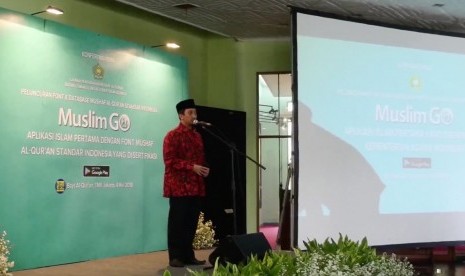 Ustaz Yusuf Mansur di acara peluncuran aplikasi Muslim Go