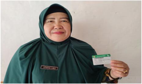  Utiatul Laili (52 tahun) mendapat pelayanan kesehatan gratis dari BPJS Kesehatan untuk operasi pengangkatan rahimnya.