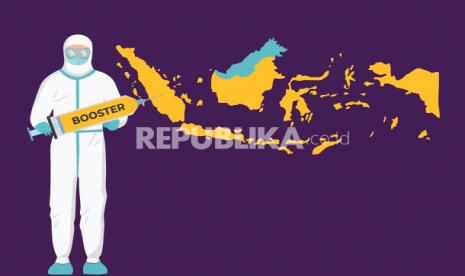 Infografis Vaksinasi Booster di Indonesia