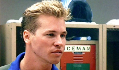 Val Kilmer dalam Top Gun 1986.