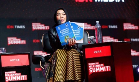 Vera Galuh Sugijanto, VP General Secretary Danone Indonesia, sebagai salah satu pembicara dalam Millenial Summit 2020.