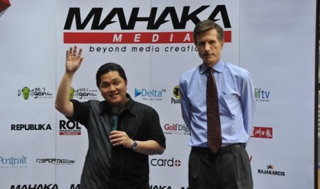 Vice of President Commisioner PT Mahaka Media Tbk. Erick Thohir dan Dubes AS Robert Blake