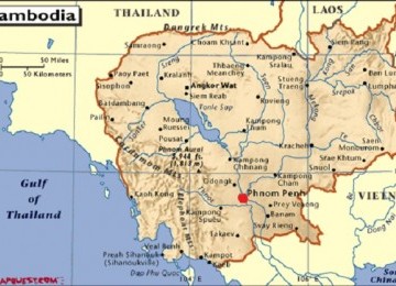 Cambodia. (map)  