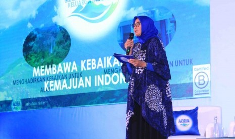 Vice President General Secretary Danone Indonesia Vera Galuh Sugijanto. Vera Galuh Sugijanto, mengatakan, sejak pandemi Covid-19 terjadi di Indonesia, Aqua terus berkomitmen mendukung pemerintah dalam menjalankan berbagai upaya pemulihan serta membantu meningkatkan kesehatan masyarakat.