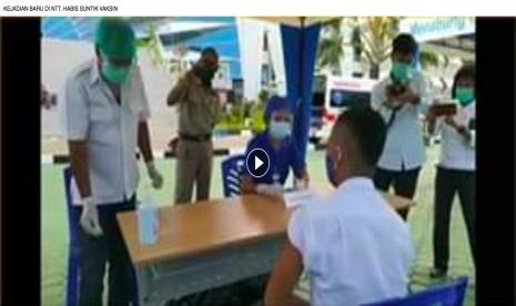 Video disinformasi penyuntikan vaksin di NTT beredar di media sosial Facebook.