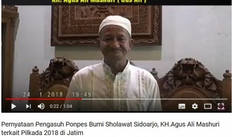 Video KH Agus Ali Masyhuri di Youtube.