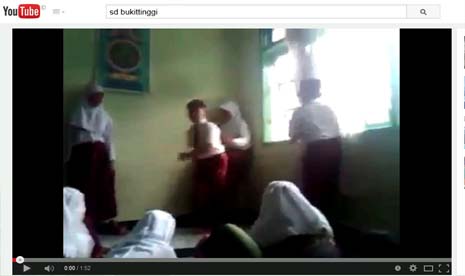 Video pemukulan murid SD di Bukittinggi beredar