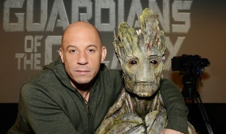 Groot dipastikan tidak akan muncul lagi, kecuali ada prekuel (Foto: Groot dan Vin Diesel yang menjadi pengisi suara karakter Groot)