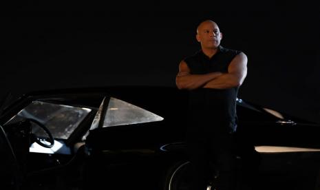 Vin Diesel saat berperan sebagai Dom Toretto di film Fast X. Salah satu OST film ini dinyanyikan oleh Jimin BTS.