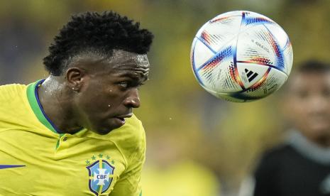 Penyerang timnas Brasil, Vinicius Junior.