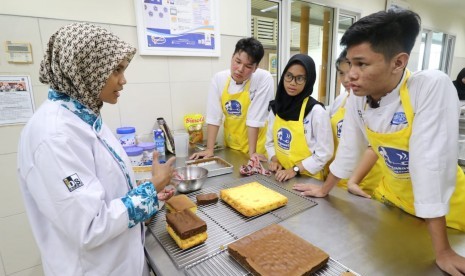 Vokasi Bogasari 2019. Sejumlah siswa SMK mengikuti program vokasi Bogasari 2019. 