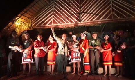 Wabup Mentawai membuka Festival Panah Tradisional Mentawai.