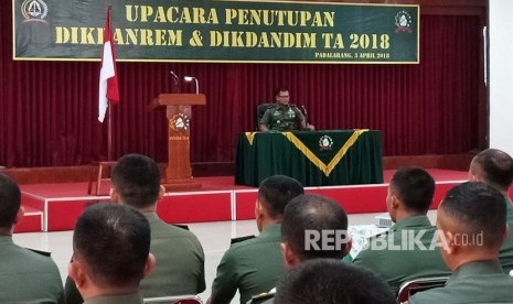 Wadanpusterad tutup pendidikan Danrem-Dandim  TA 2018