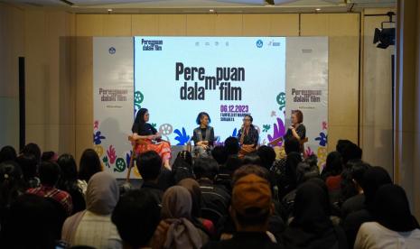 Wahana Kreator Nusantara menggelar diskusi indsutri perfilman dan keterlibatan filmmaker perempuan, di Surabaya.