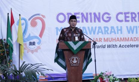 Wakil Gubernur Jawa Tengah, Taj Yasin Maimoen, membuka Musyawarah Wilayah XXIV Ikatan Pelajar Muhammadiyah (IPM) Jawa Tengah di SMK Muhammadiyah 4 Boyolali, Jumat (24/9). 