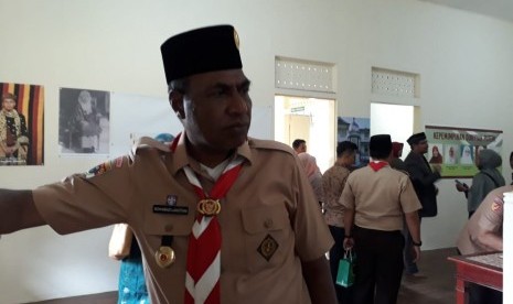 Wakil Gubernur Papua Barat Mohamad Lakotani saat berkunjung ke Museum Rahmah El Yunusiyyah di Kota Padang Panjang, Senin (26/8).