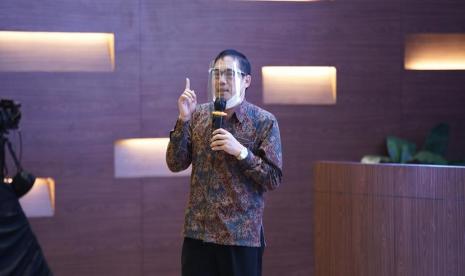 Wakil Kepala Badan Pembinaan Ideologi Pancasila (BPIP) Prof. Hariyono dalam dialog 'Peningkatan Integritas Masyarakat Perbatasan Melalui Penguatan Ideologi Pancasila dan Bantuan Sosial' di Kota Batam, Kepulauan Riau, Kamis (24/9). 